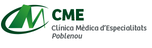 Logotipo de la Clínia Mèdica d'Especialitats Poblenou, centro donde el Dr Joaquin Otero Xanco pasa consulta