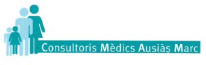 Logotip dels Consultoris Mèdics Ausiàs March, donde el Dr Joaquín Otero Xancó pasa visita de cirugía.